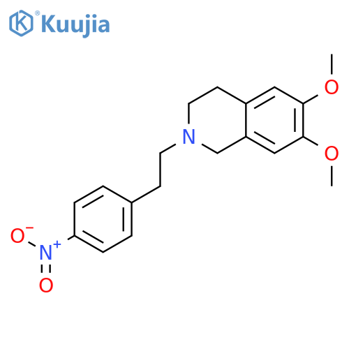 1,2,3,4-Tetrahydro-6,7-dimethoxy-2-2-(4-nitrophenyl)ethylisoquinoline structure