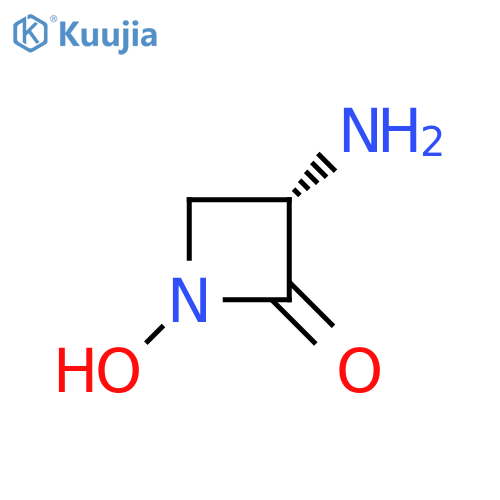 2-Azetidinone,3-amino-1-hydroxy-, (3S)- structure