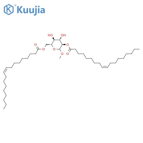 D-Glucopyranoside,methyl, 2,6-di-(9Z)-9-octadecenoate structure