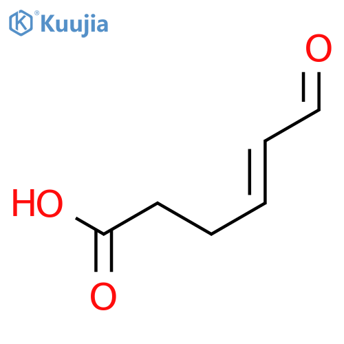 4-Hexenoic acid, 6-oxo-, (E)- structure