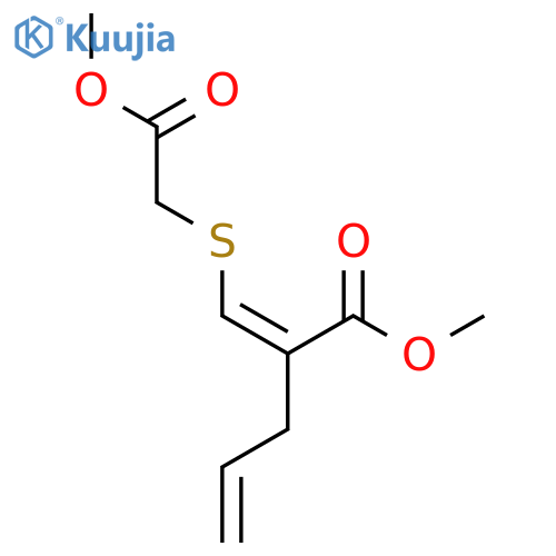 4-Pentenoic acid, 2-[[(2-methoxy-2-oxoethyl)thio]methylene]-, methyl ester, (Z)- (9CI) structure