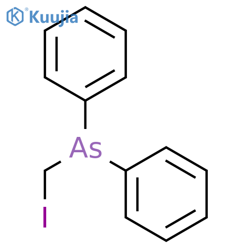 (Iodomethyl)(diphenyl)arsane structure