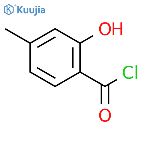 Benzoyl chloride, 2-hydroxy-4-methyl- structure