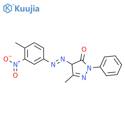 2,4-Dihydro-5-methyl-4-[(4-methyl-3-nitrophenyl)azo]-2-phenyl-3H-pyrazol-3-one structure