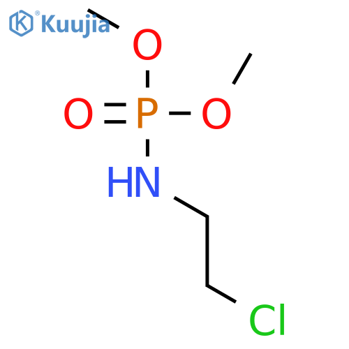 Phosphoramidic acid, (2-chloroethyl)-, dimethyl ester structure