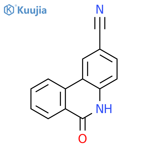 2-Phenanthridinecarbonitrile, 5,6-dihydro-6-oxo- structure