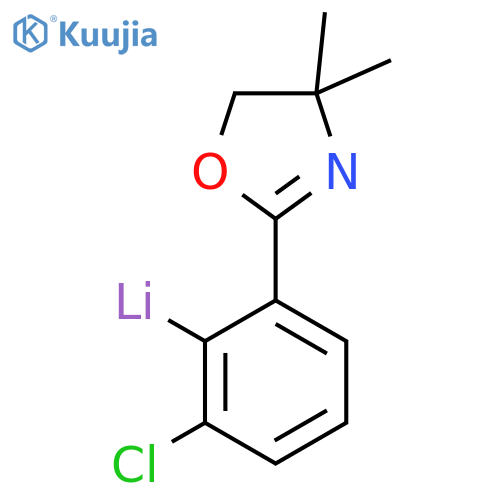 Lithium, [2-chloro-6-(4,5-dihydro-4,4-dimethyl-2-oxazolyl)phenyl]- structure