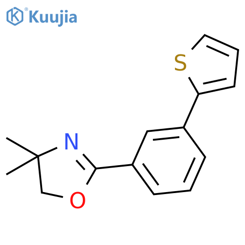 Oxazole, 4,5-dihydro-4,4-dimethyl-2-[3-(2-thienyl)phenyl]- structure