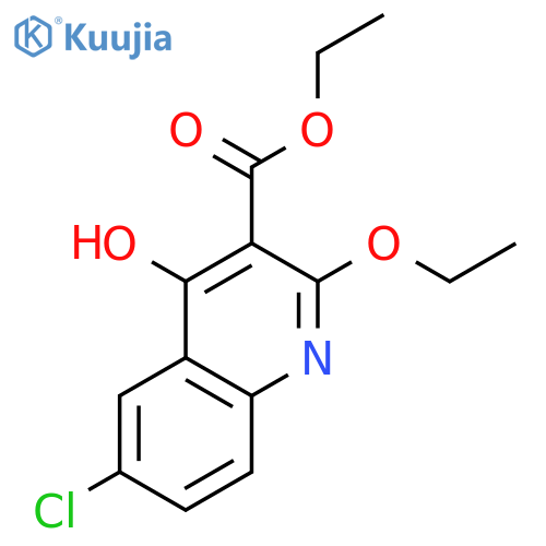 3-Quinolinecarboxylic acid, 6-chloro-2-ethoxy-4-hydroxy-, ethyl ester structure