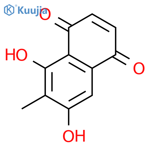 1,4-Naphthalenedione, 5,7-dihydroxy-6-methyl- structure
