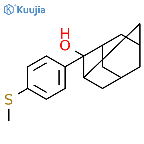 Tricyclo[3.3.1.13,7]decan-2-ol, 2-[4-(methylthio)phenyl]- structure