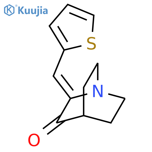 1-AZABICYCLO[2.2.2]OCTAN-3-ONE, 2-(2-THIENYLMETHYLENE)-, (E)- structure