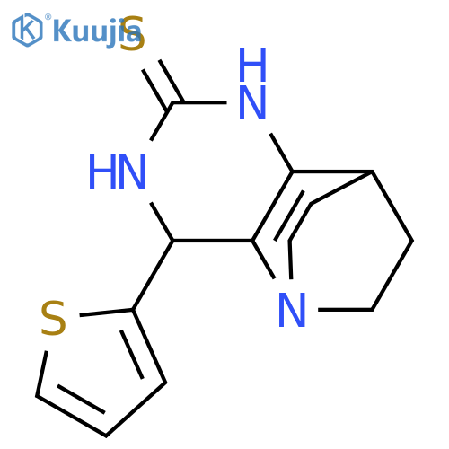 3-(2-THIENYL)-1,4,6-TRIAZATRICYCLO[6.2.2.0(2,7)]DODEC-2(7)-ENE-5-THIONE structure