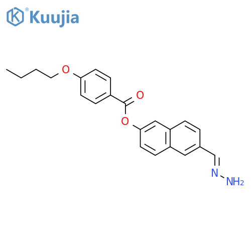 BENZOIC ACID, 4-BUTOXY-, 6-(AMINOIMINOMETHYL)-2-NAPHTHALENYL ESTER structure