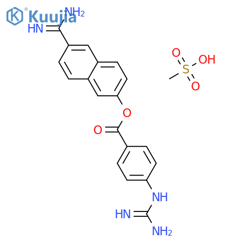 Nafamostat mesylate structure