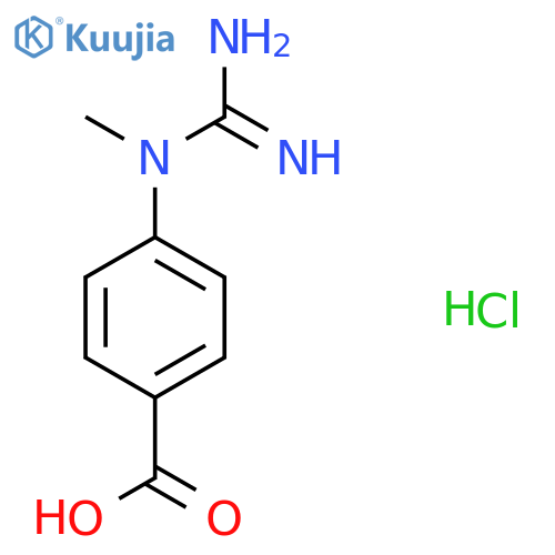 4-(n-Methylcarbamimidamido)benzoic acid hydrochloride structure