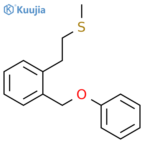 BENZENE, 1-[2-(METHYLTHIO)ETHYL]-2-(PHENOXYMETHYL)- structure
