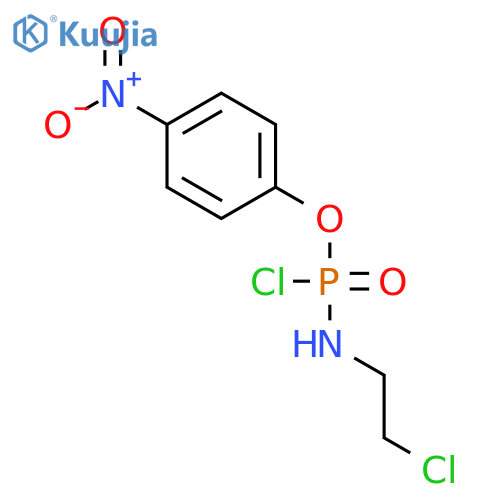 Phosphoramidochloridic acid, (2-chloroethyl)-, 4-nitrophenyl ester structure