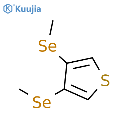 Thiophene, 3,4-bis(methylseleno)- structure