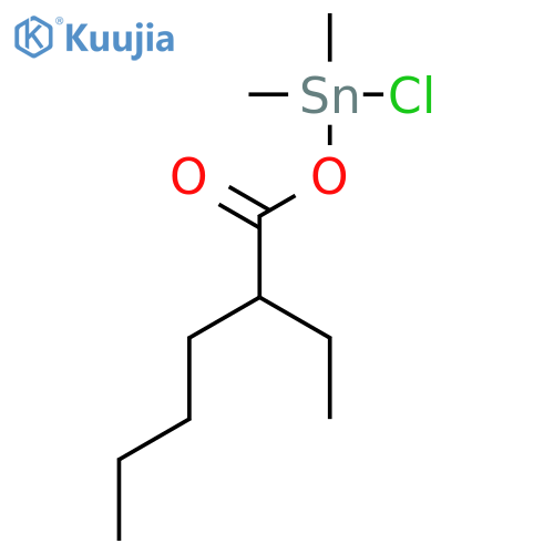 chloro[(2-ethyl-1-oxohexyl)oxy]dimethylstannane structure