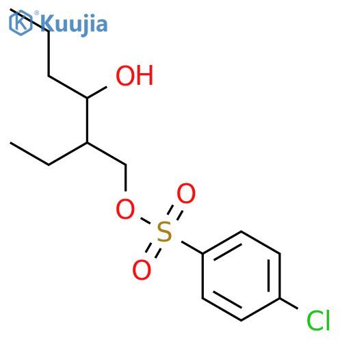 Benzenesulfonic acid, 4-chloro-, 2-ethyl-3-hydroxyhexyl ester structure
