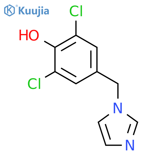 PHENOL, 2,6-DICHLORO-4-(1H-IMIDAZOL-1-YLMETHYL)- structure