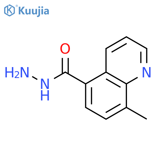 5-QUINOLINECARBOXYLIC ACID, 8-METHYL-, HYDRAZIDE structure