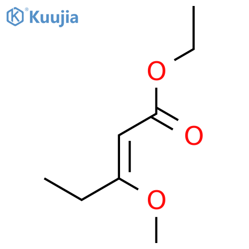 2-Pentenoic acid, 3-methoxy-, ethyl ester structure