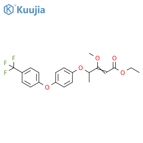 2-Pentenoic acid, 3-methoxy-4-[4-[4-(trifluoromethyl)phenoxy]phenoxy]-,ethyl ester structure