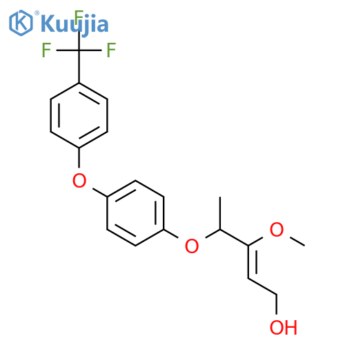 2-Penten-1-ol, 3-methoxy-4-[4-[4-(trifluoromethyl)phenoxy]phenoxy]- structure