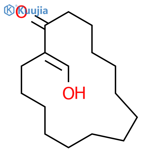 CYCLOPENTADECANONE, 2-(HYDROXYMETHYLENE)- structure