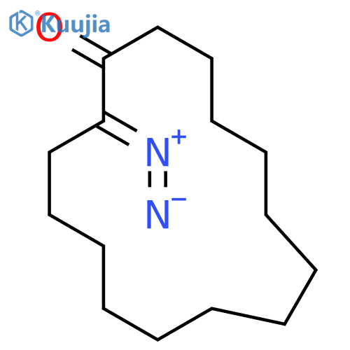 Cyclopentadecanone, 2-diazo- structure