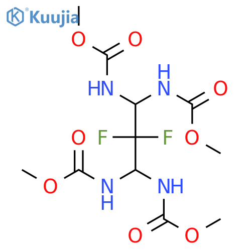 methyl N-[2,2-difluoro-1,3,3-tris(methoxycarbonylamino)propyl]carbamate structure