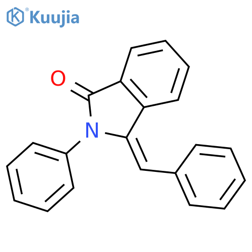 1H-Isoindol-1-one, 2,3-dihydro-2-phenyl-3-(phenylmethylene)-, (E)- structure