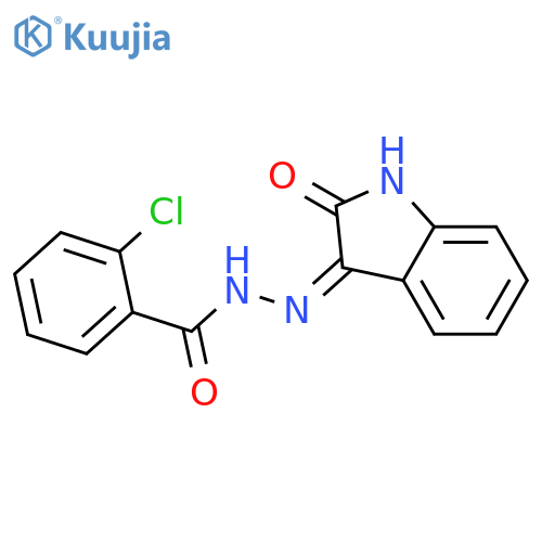 3-(2-Chlorobenzoylhydrazidyl)-2-oxoindoline structure
