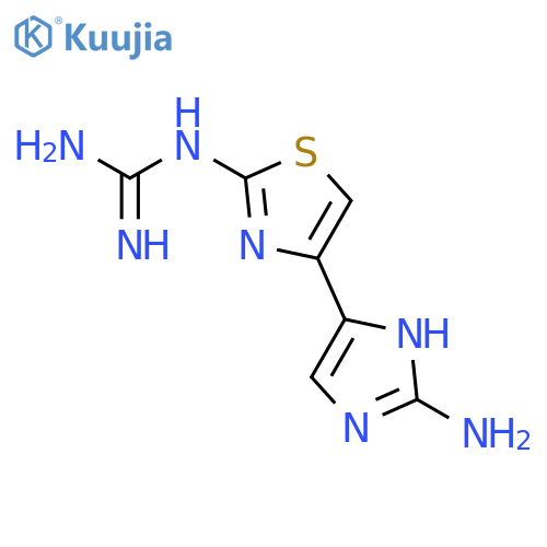 Guanidine, [4-(2-amino-1H-imidazol-4-yl)-2-thiazolyl]- structure