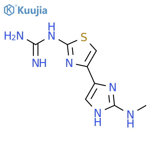 Guanidine, [4-[2-(methylamino)-1H-imidazol-4-yl]-2-thiazolyl]- structure