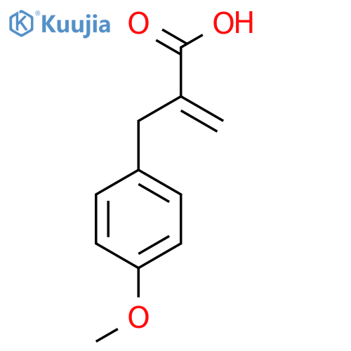alpha-Methylene-4-methoxybenzenepropanoic acid structure