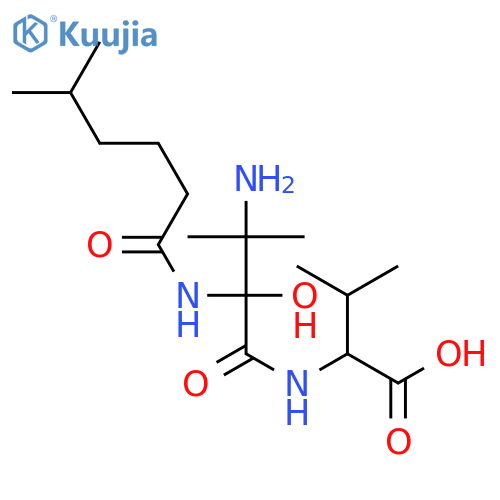 3-Amino-2-hydroxy-5-methylhexanoylvalylvaline structure
