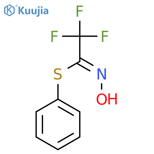 Ethanimidothioic acid, 2,2,2-trifluoro-N-hydroxy-, phenyl ester, (Z)- structure