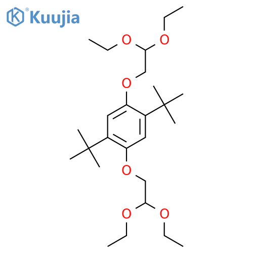BENZENE, 1,4-BIS(2,2-DIETHOXYETHOXY)-2,5-BIS(1,1-DIMETHYLETHYL)- structure