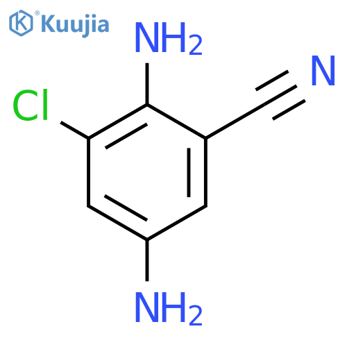 2,5-diamino-3-chlorobenzonitrile structure