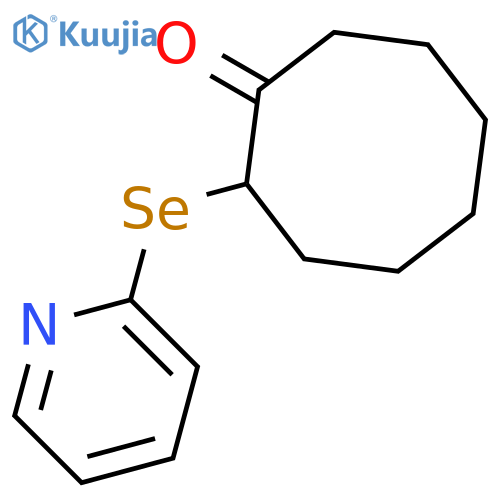 CYCLOOCTANONE, 2-(2-PYRIDINYLSELENO)- structure