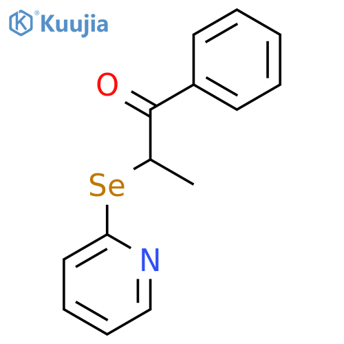 1-Propanone, 1-phenyl-2-(2-pyridinylseleno)- structure