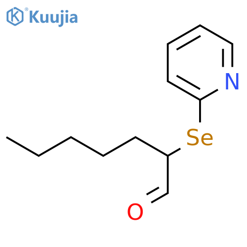 Heptanal, 2-(2-pyridinylseleno)- structure