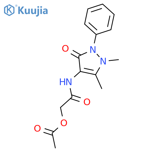 Acetamide,2-(acetyloxy)-N-(2,3-dihydro-1,5-dimethyl-3-oxo-2-phenyl-1H-pyrazol-4-yl)- structure