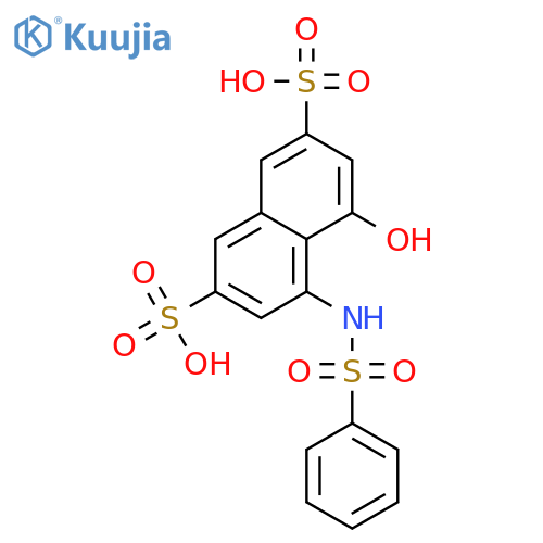 2,7-Naphthalenedisulfonicacid, 4-hydroxy-5-[(phenylsulfonyl)amino]- structure