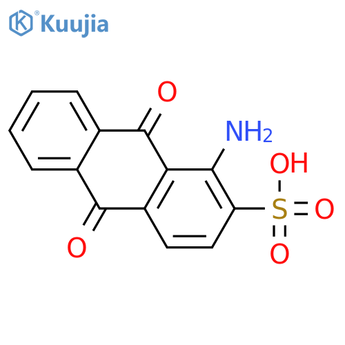 2-Anthracenesulfonicacid, 1-amino-9,10-dihydro-9,10-dioxo- structure