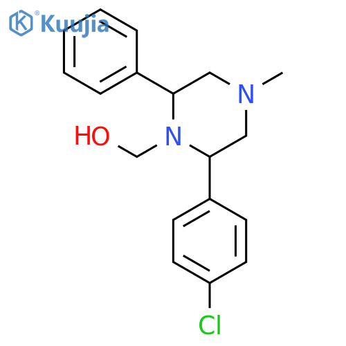 1-Piperazinemethanol, 2-(4-chlorophenyl)-4-methyl-6-phenyl- structure