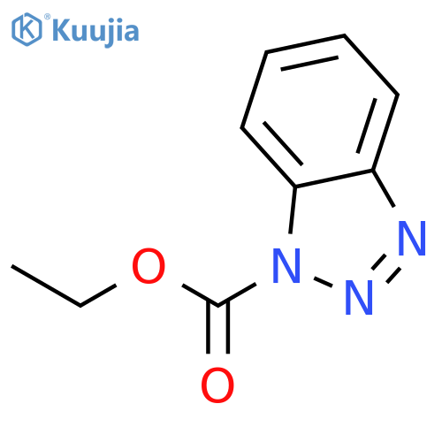 1H-Benzotriazole-1-carboxylic acid, ethyl ester structure